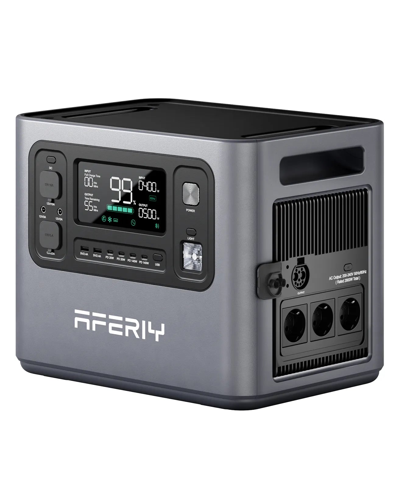 AFERIY Haven2800 P280 hordozható áramforrás | 2800W 2048Wh-10240Wh