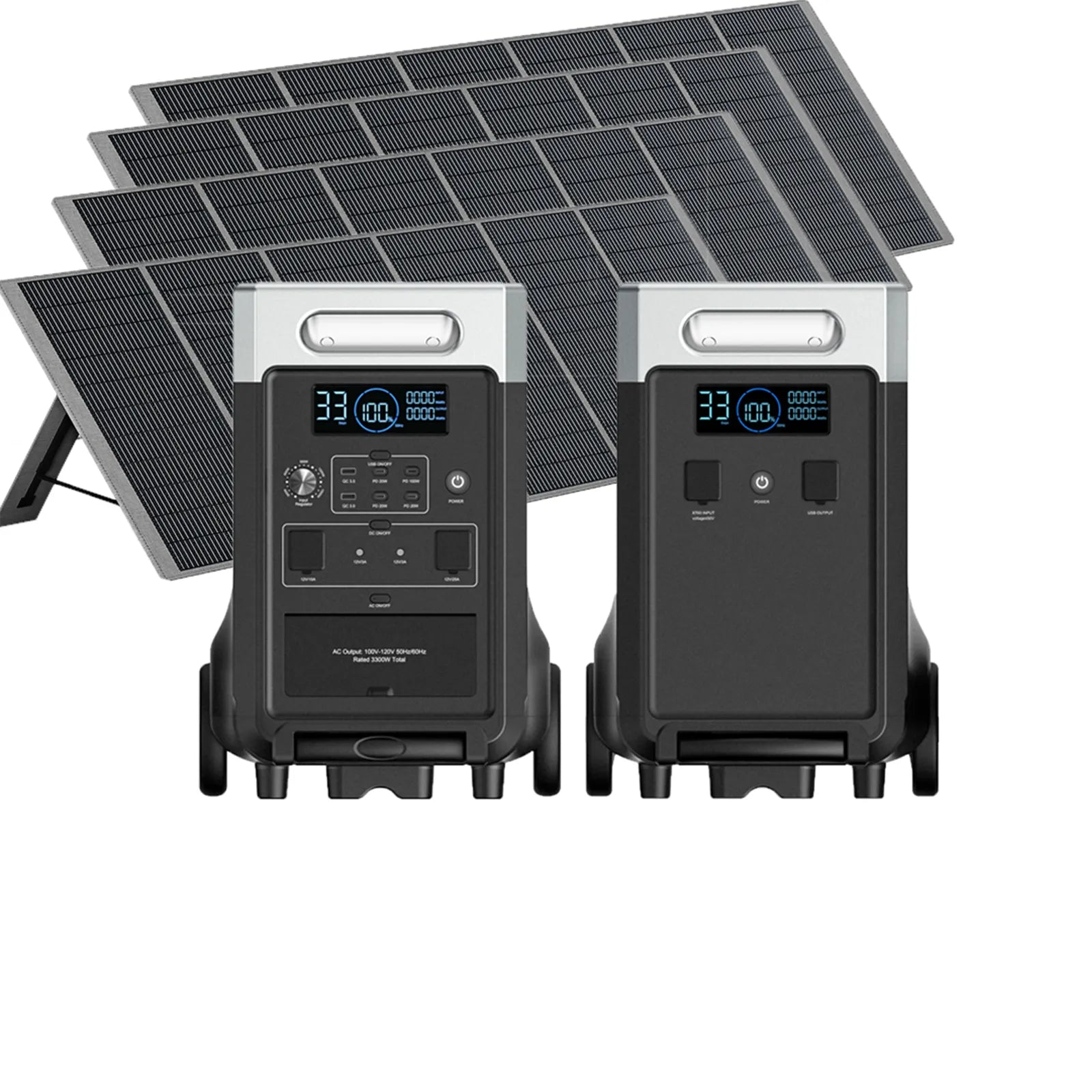 Kit de générateur solaire AFERIY P310 3600W avec batterie d’extension de 3840Wh