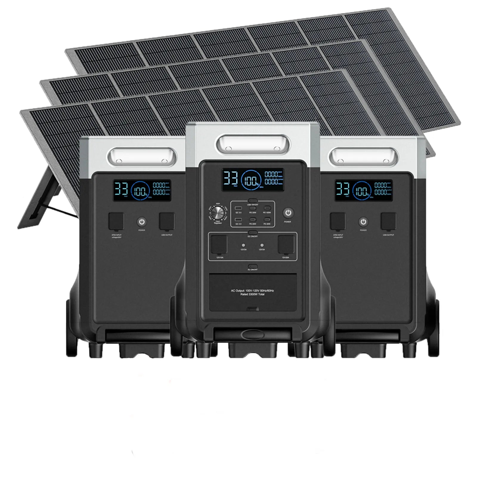 Kit de générateur solaire AFERIY P310 3600W avec batterie d’extension de 3840Wh