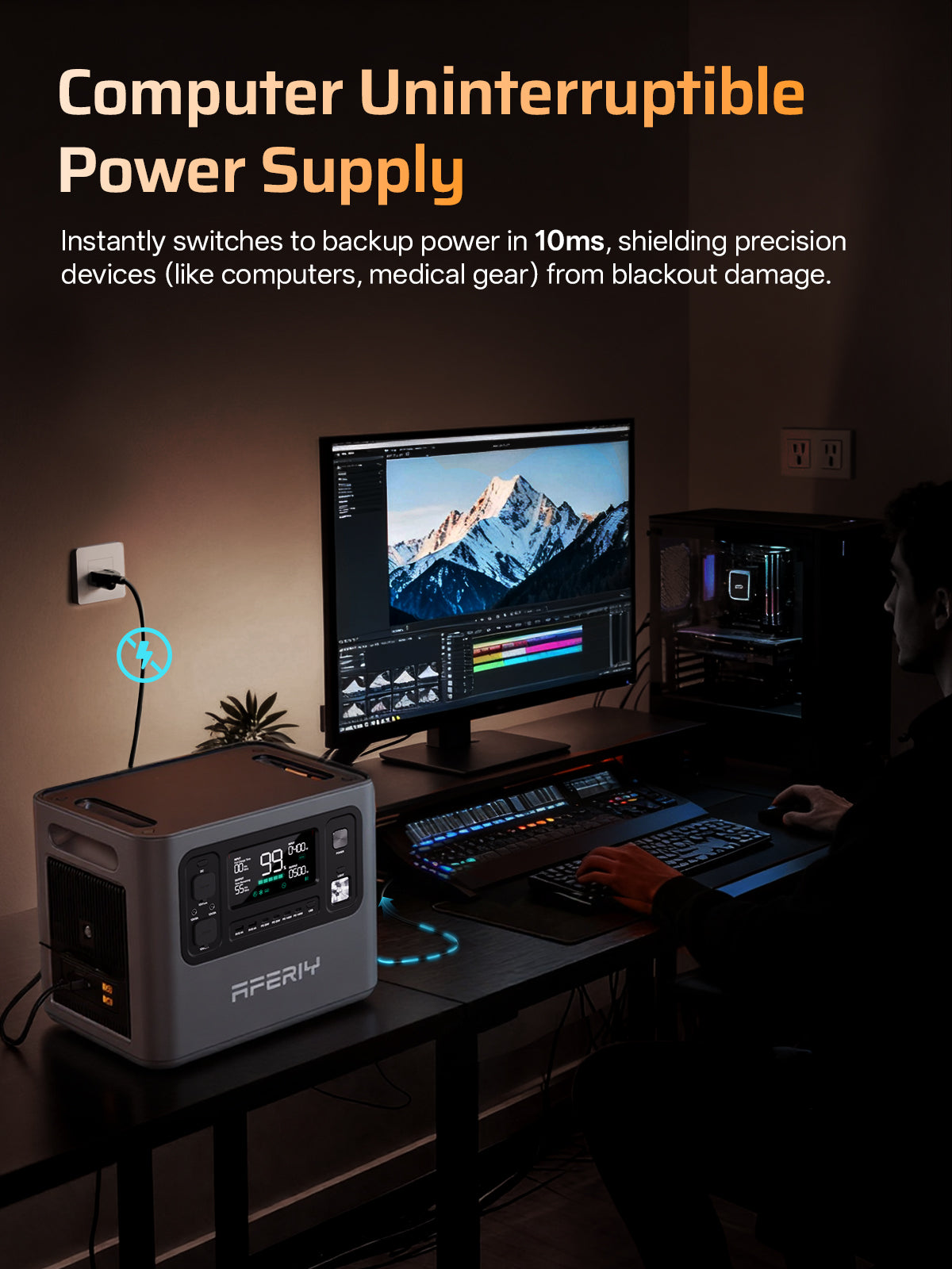 AFERIY Haven2800 Pro P280 Draagbare Krachtcentrale | 2800W 2048Wh-10240Wh