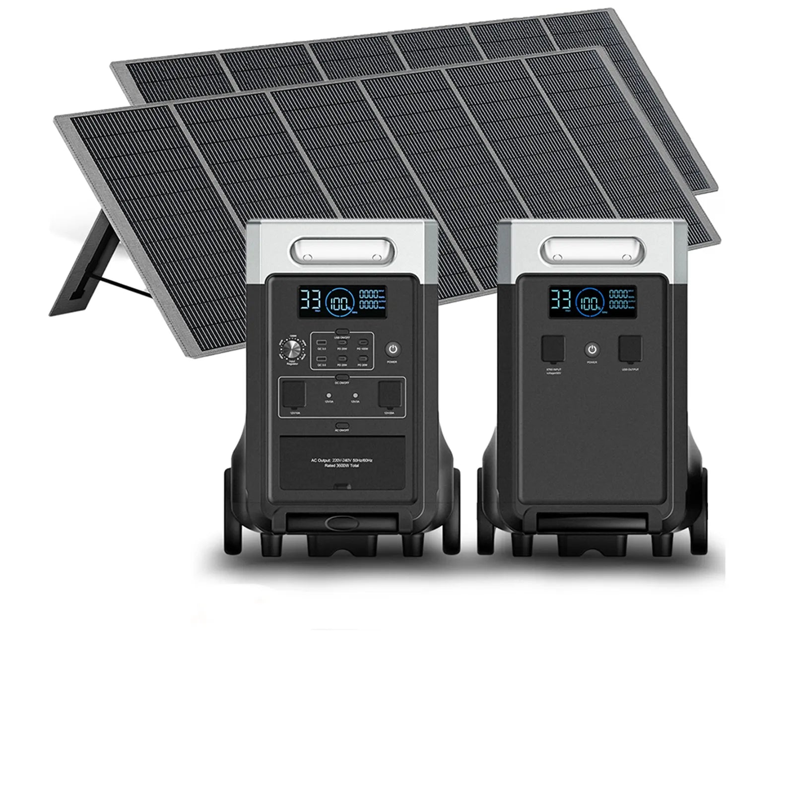Kit de générateur solaire AFERIY P310 3600W avec batterie d’extension de 3840Wh