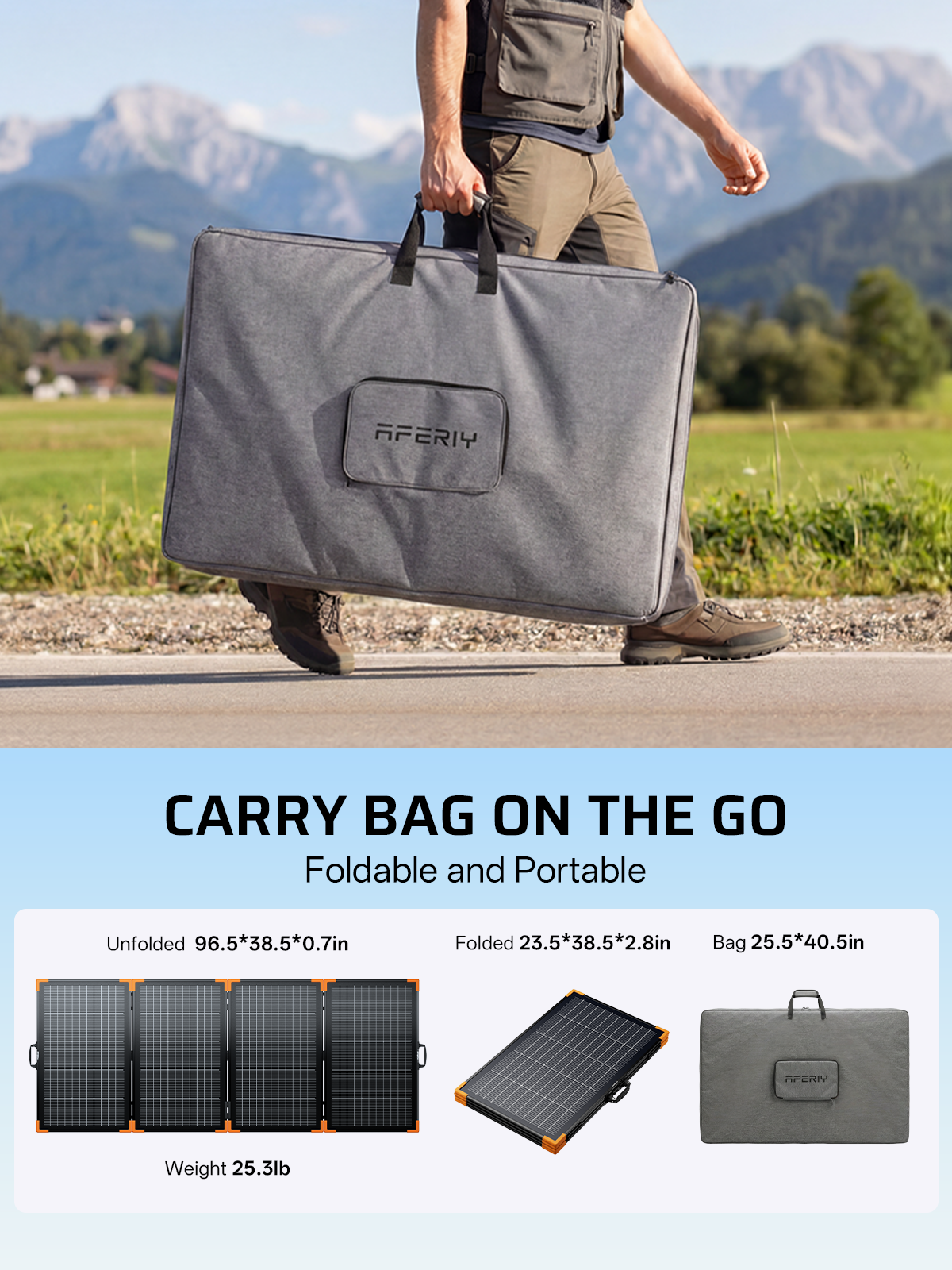 AFERIY AF-SA400 Portable Solar Panel 400W