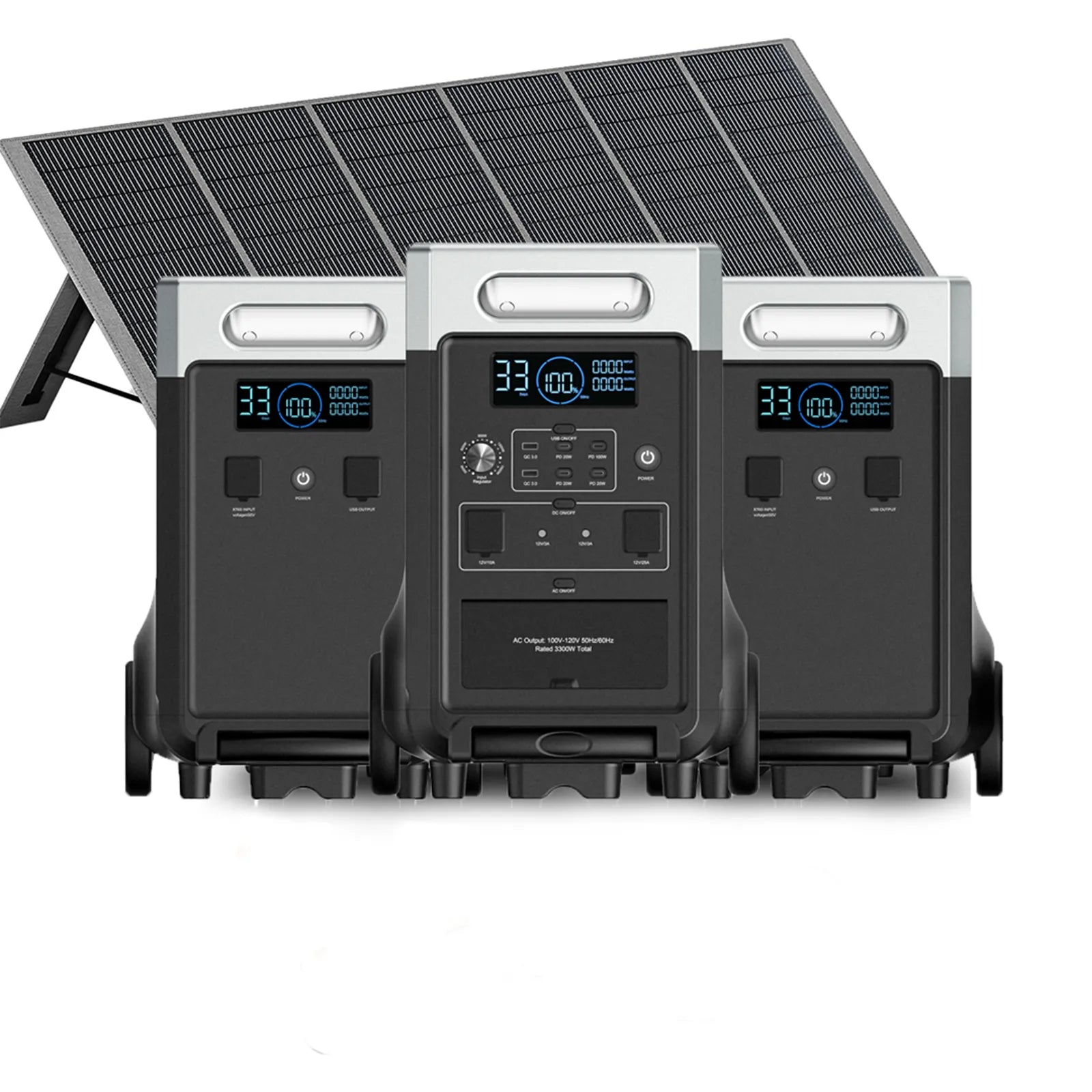 Kit de générateur solaire AFERIY P310 3600W avec batterie d’extension de 3840Wh