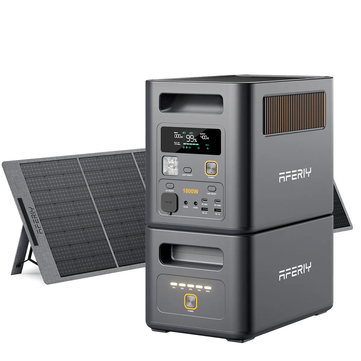 AFERIY Nomad1800 Pro 1800W Solar Generator with Expansion Battery