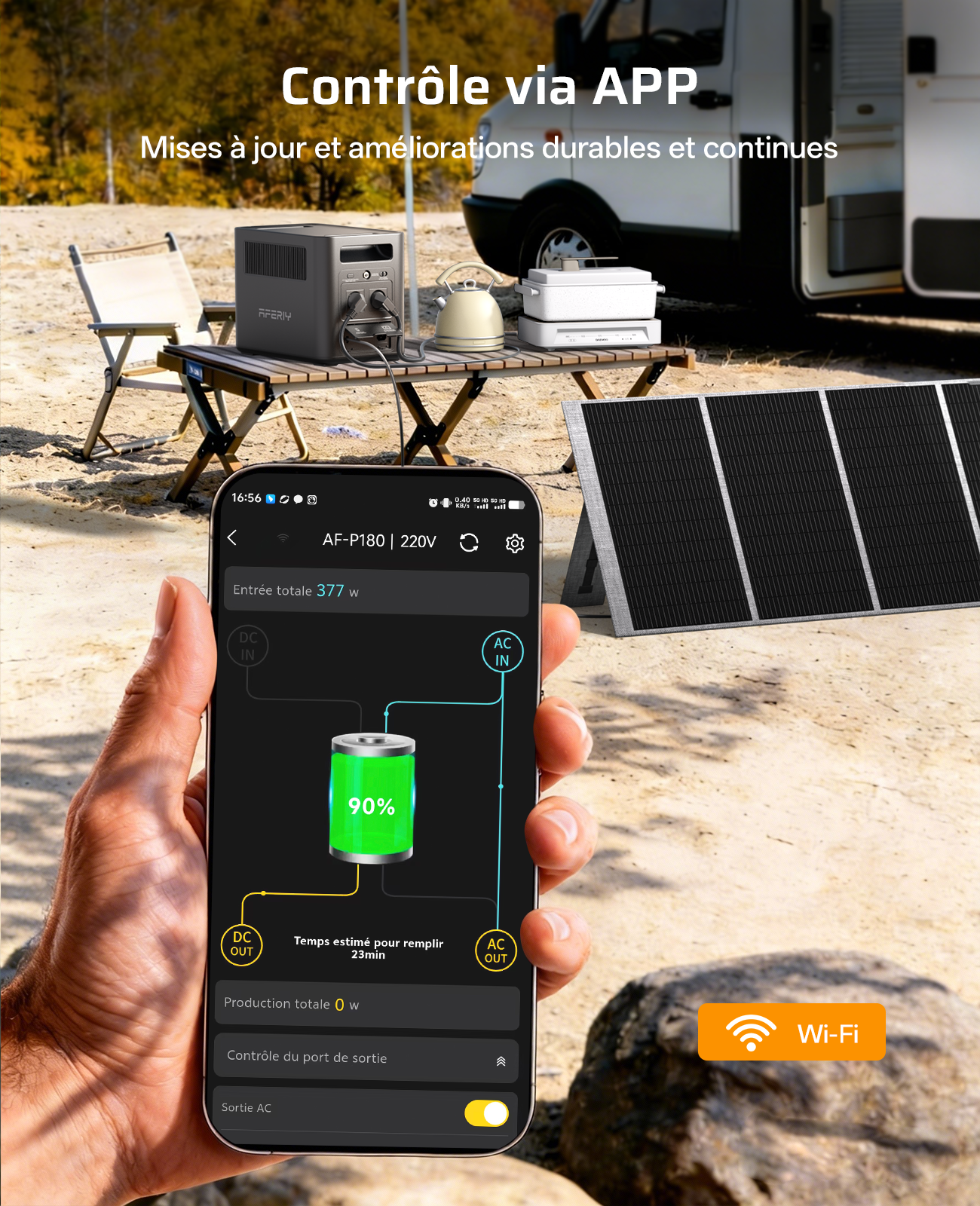 AFERIY Nomad1800 P180 draagbare energiecentrale | 1800W 1024Wh