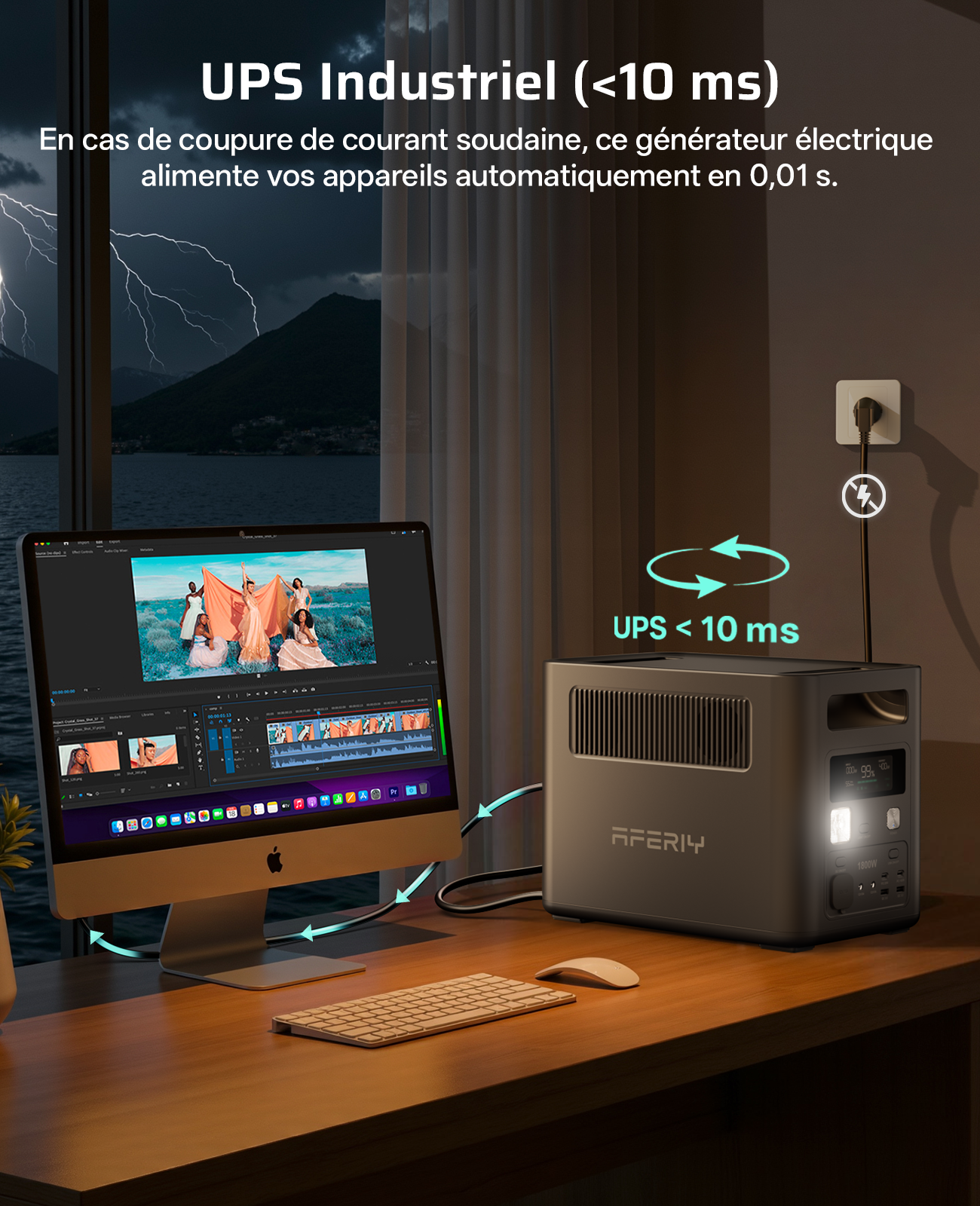 AFERIY Nomad1800 P180 draagbare energiecentrale | 1800W 1024Wh