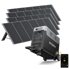 Generador solar AFERIY P310 de 3600 W con control por aplicación | Hasta 11 520 Wh