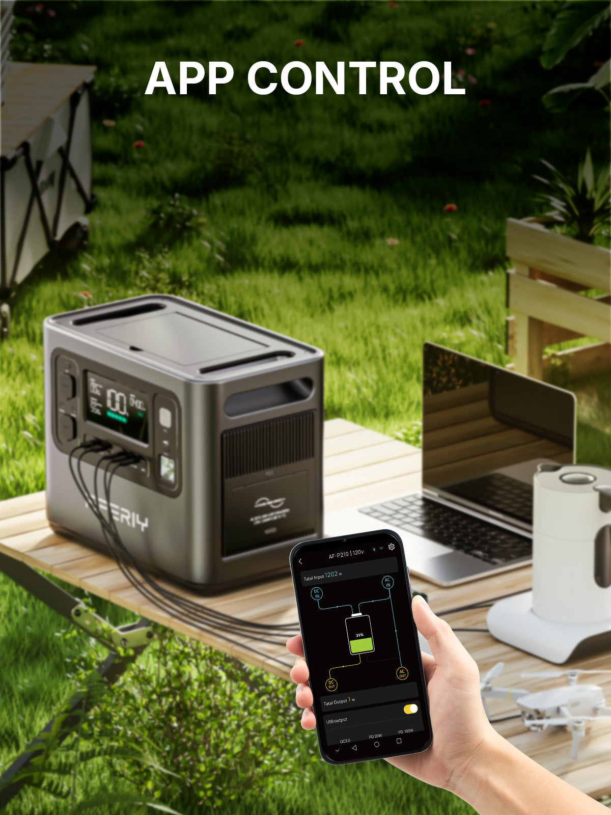 AFERIY Haven2400 P210 Draagbare Power Station 2400W 2048Wh