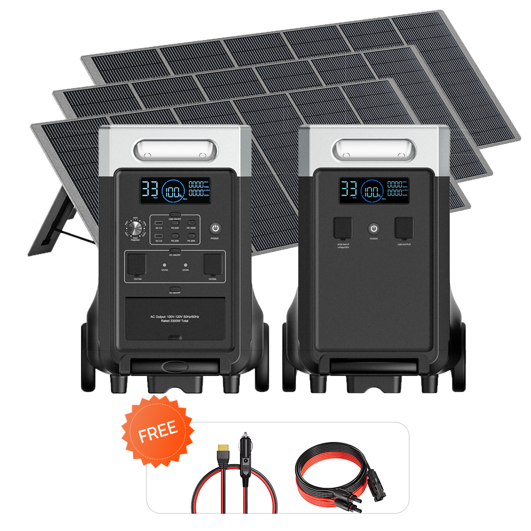 AFERIY P310 3600W Solgenerator-kit med 3840Wh expansionsbatteri