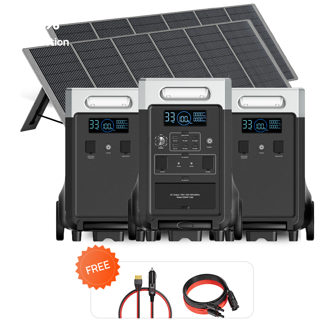 AFERIY P310 3600W Solgenerator-kit med 3840Wh expansionsbatteri