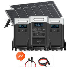 AFERIY P310 3600W Solar Generator Kit with 3840Wh Extension Battery