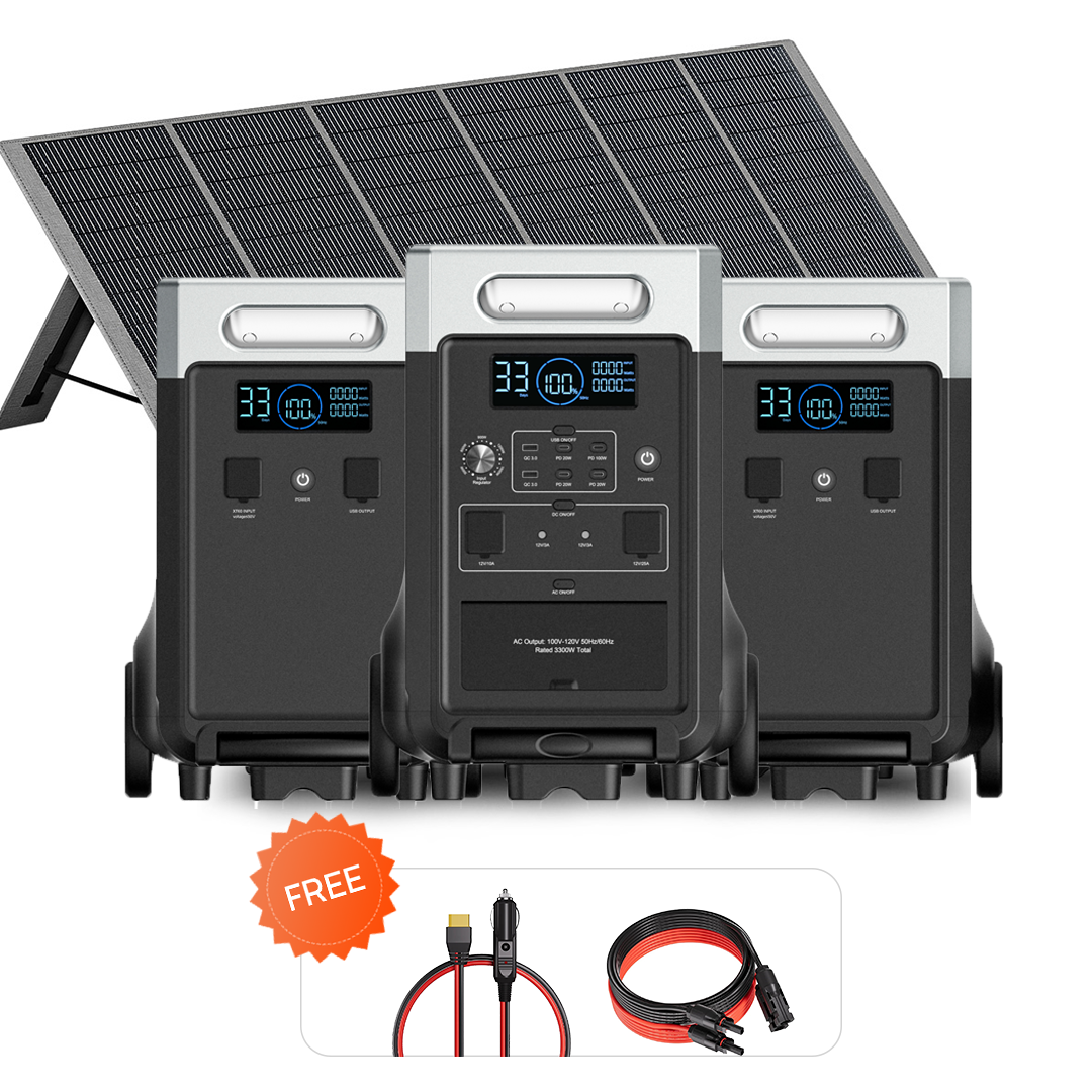 AFERIY P310 3600W Solgenerator-kit med 3840Wh expansionsbatteri