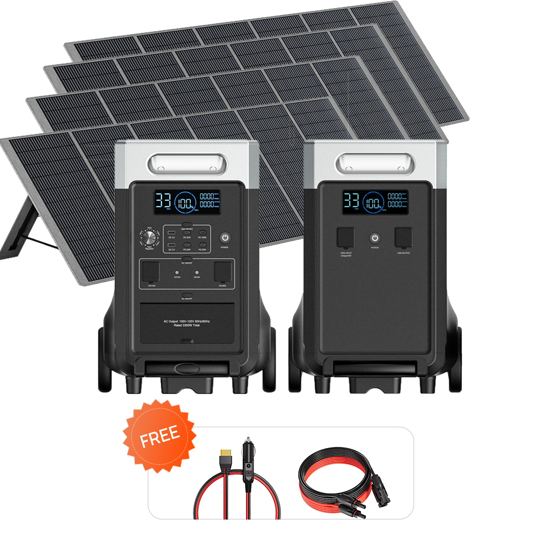 AFERIY P310 3600W Solgenerator-kit med 3840Wh expansionsbatteri