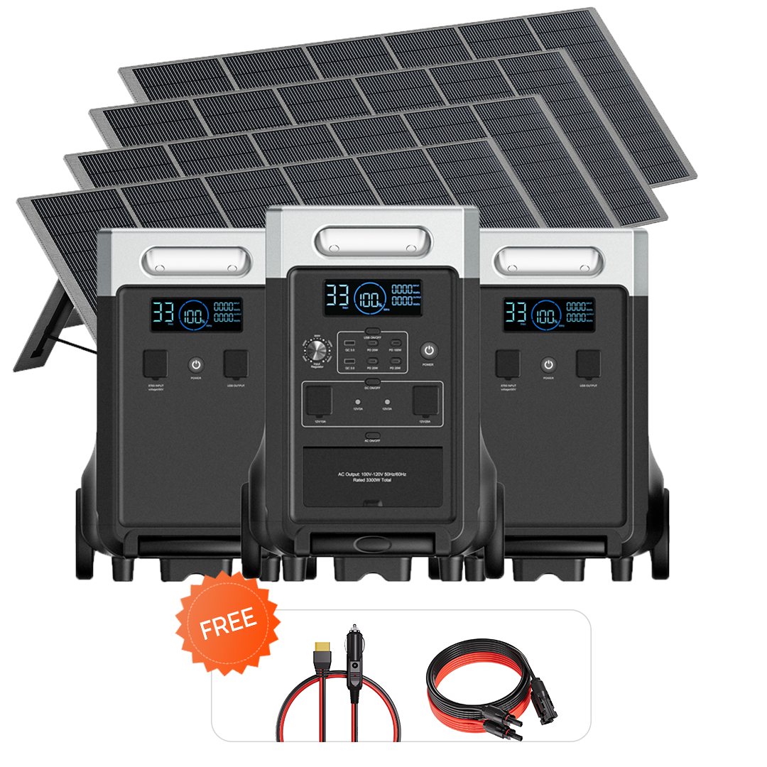 AFERIY P310 3600W Solgenerator-kit med 3840Wh expansionsbatteri