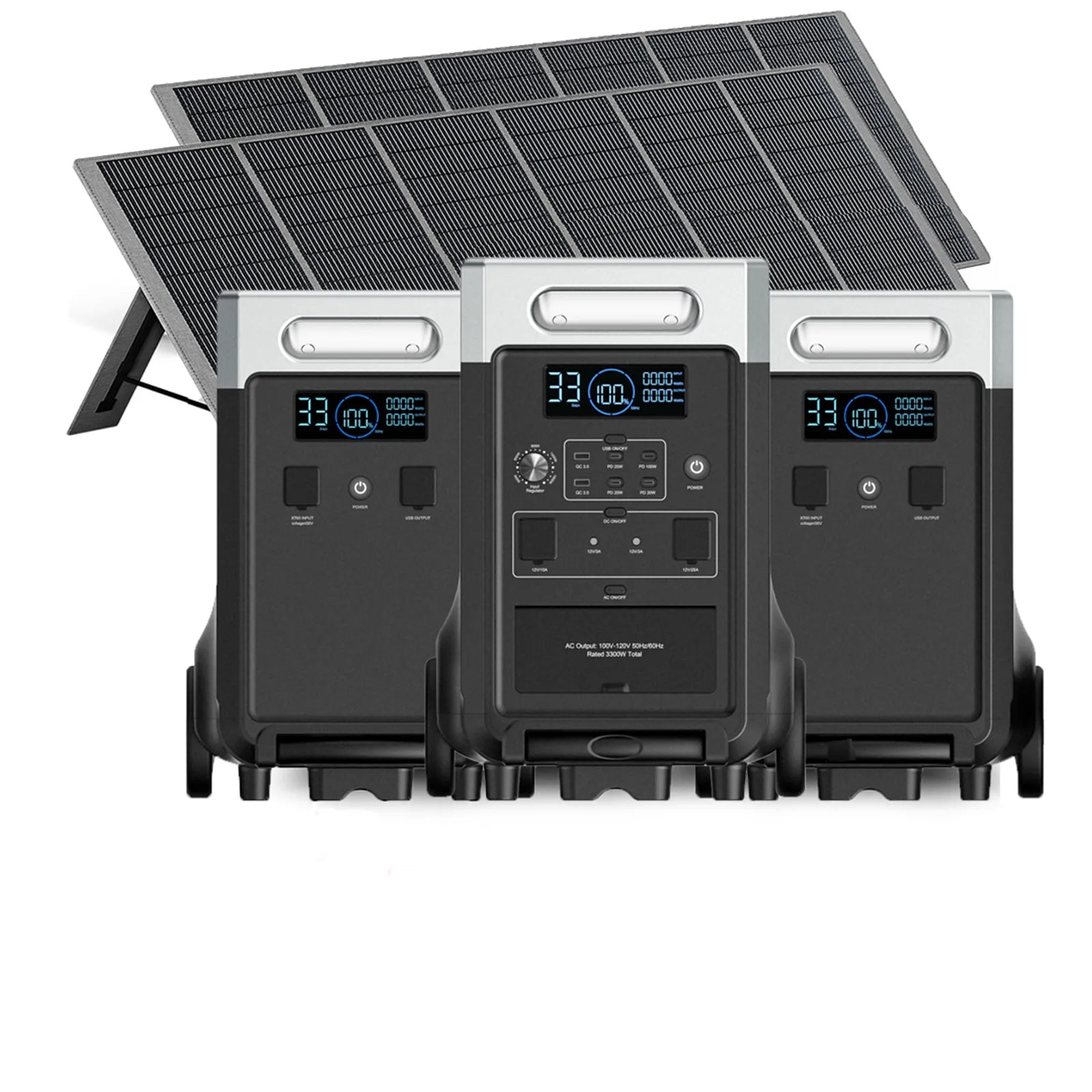 Kit de générateur solaire AFERIY P310 3600W avec batterie d’extension de 3840Wh