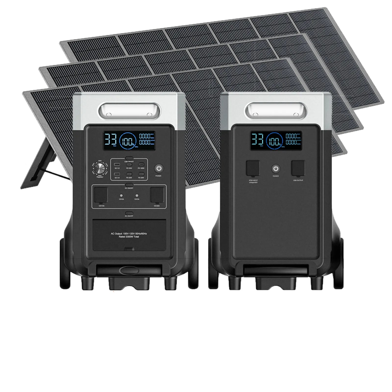 Kit de générateur solaire AFERIY P310 3600W avec batterie d’extension de 3840Wh