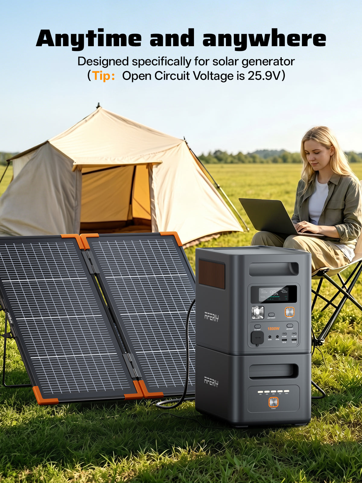 AFERIY ‎‎AF-SA100 Portable Solar Panel 100W