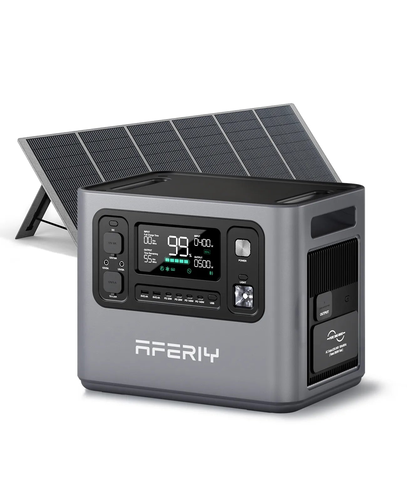 AFERIY Haven2800 P280 2800W zonnegenerator met uitbreidingsbatterij
