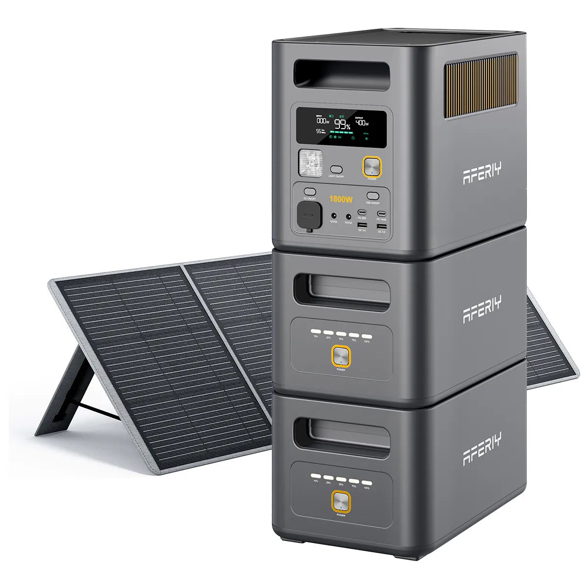 AFERIY Nomad1800 Pro 1800W Solar Generator with Expansion Battery