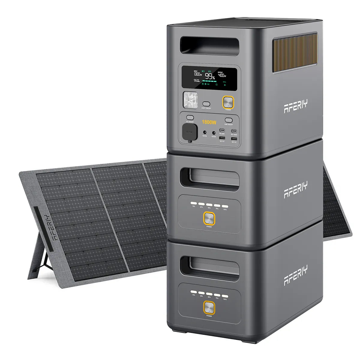 AFERIY Nomad1800 Pro 1800W Solar Generator with Expansion Battery