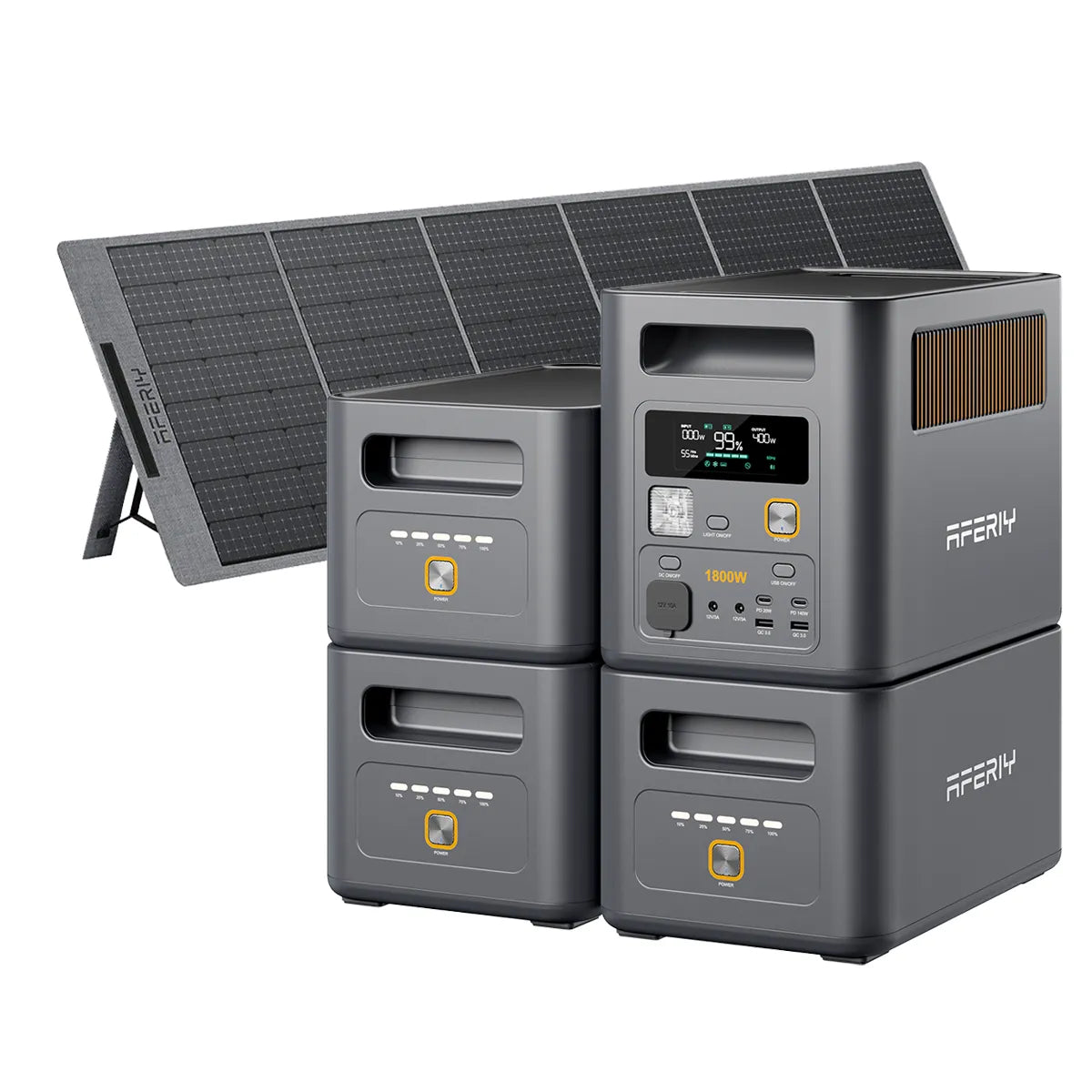 AFERIY Nomad1800 Pro 1800W Solar Generator with Expansion Battery