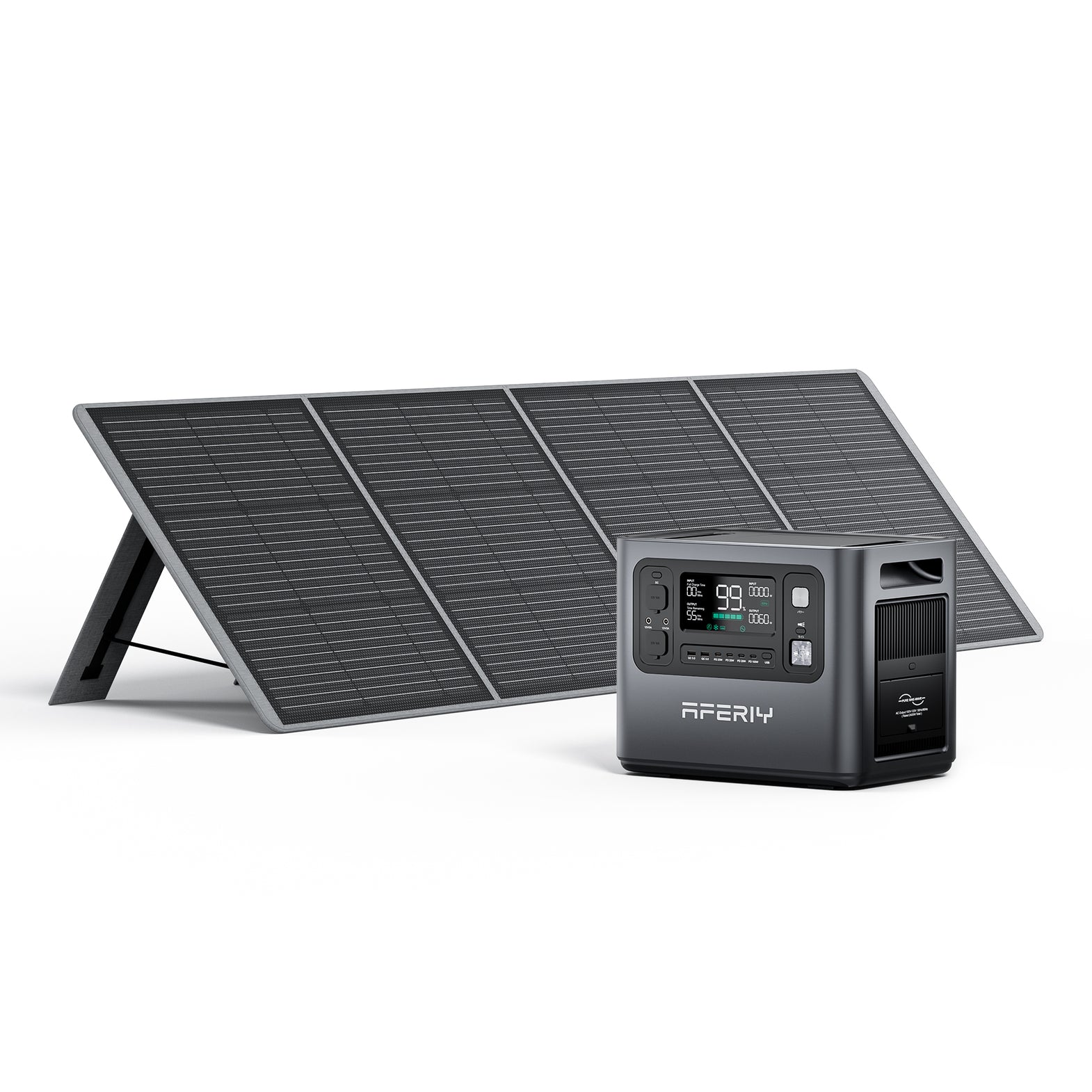 Station électrique Portable AFERIY P280 2800W - 2048Wh Extensible - Recharge Solaire 1200W - Pour Maison Et Camping