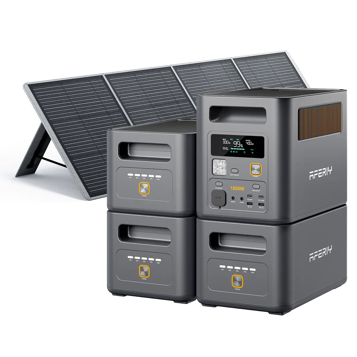 AFERIY Nomad1800 Pro 1800W Solar Generator with Expansion Battery
