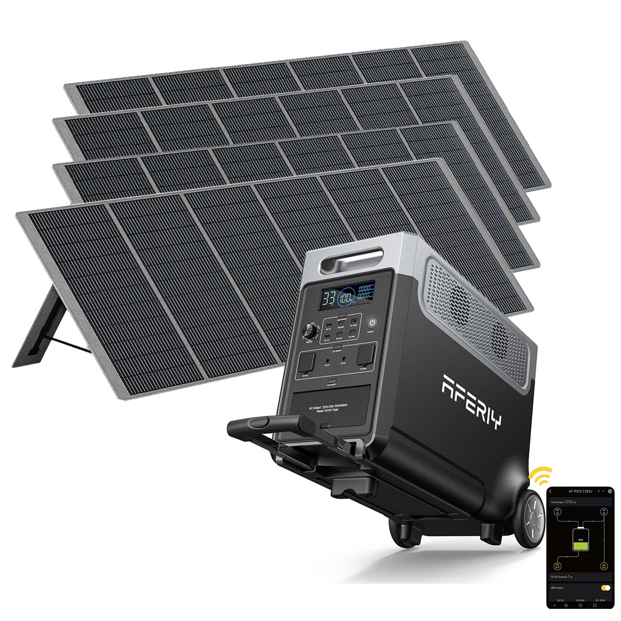 AFERIY P310-EC 3600W Zonnegenerator 
