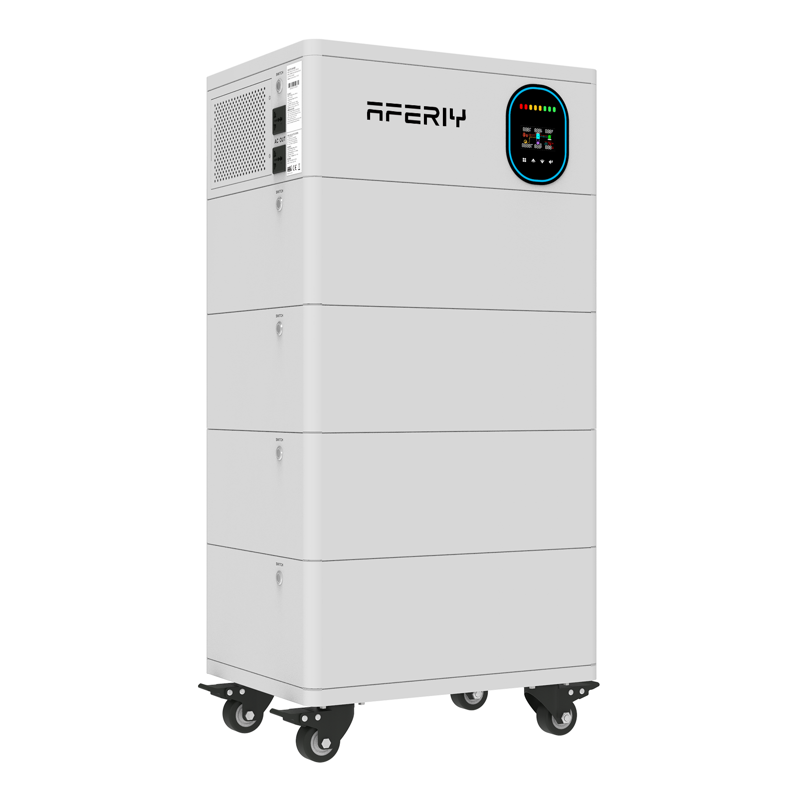 AFERIY PN062 otthoni napelemes energiatároló akkumulátor | 6200W 5,12~20,48kWh