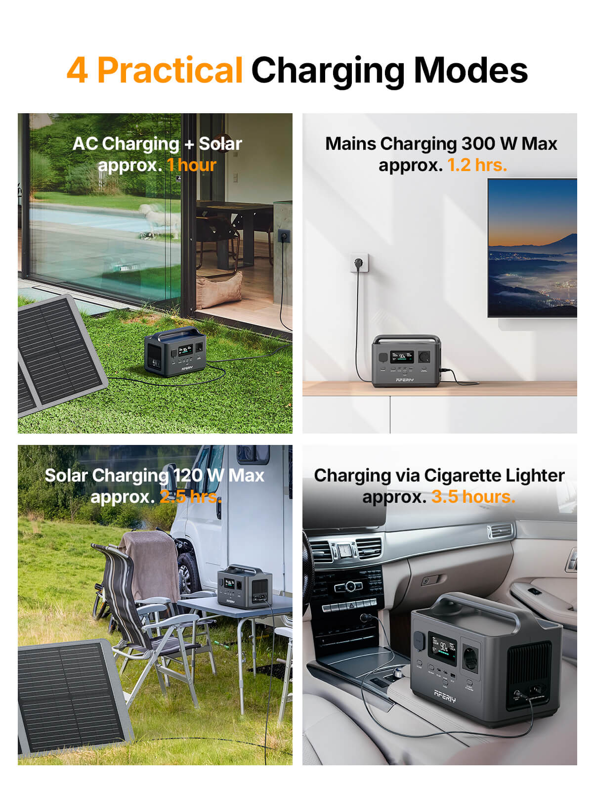 AFERIY P010 Draagbaar energiestation 800W 512Wh 