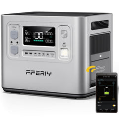 AFERIY P210 Portable Power Station 2400W 2048Wh Silver⚡️Limited-Time Deal! ⚡️