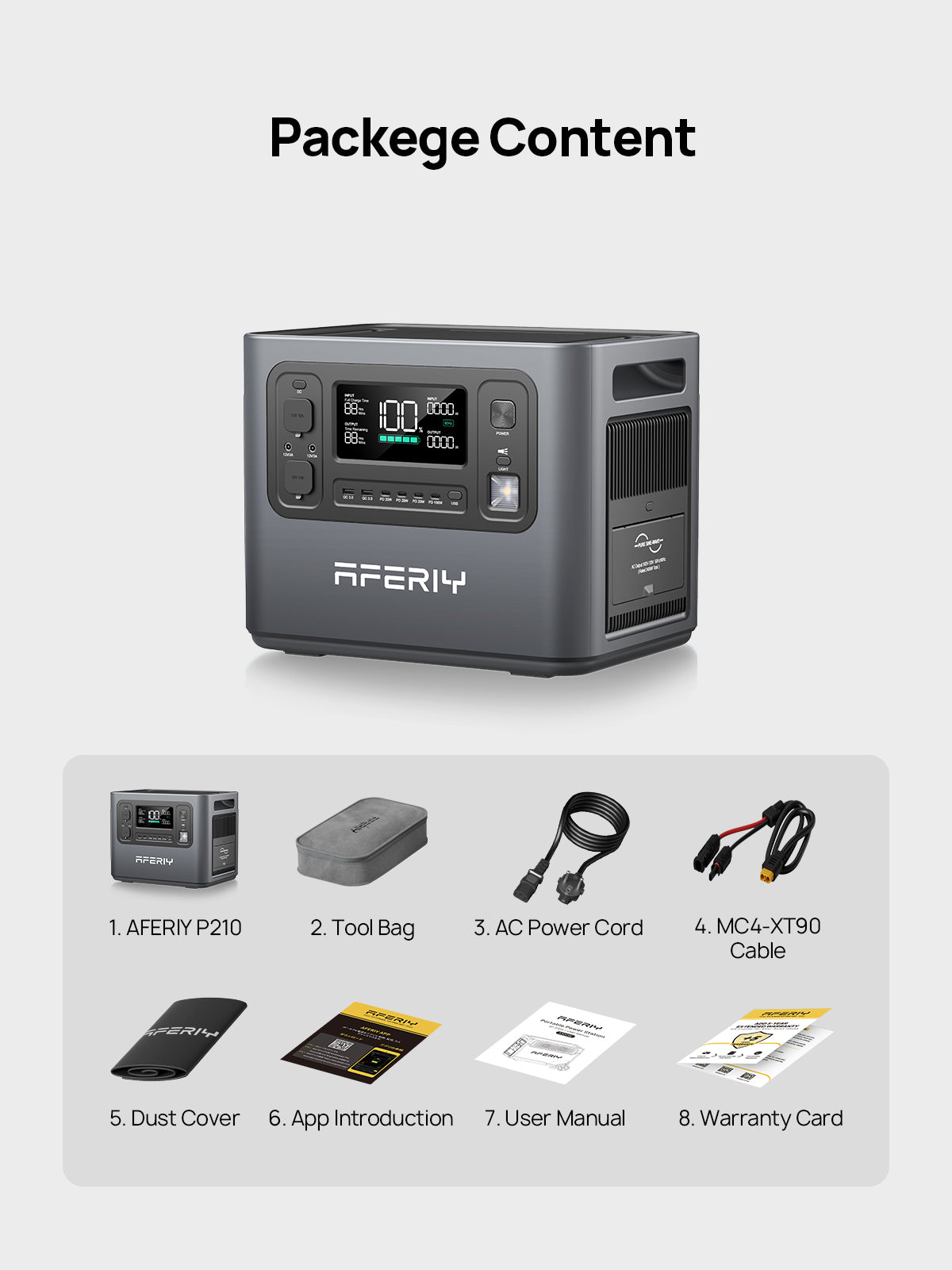 AFERIY P210 Portable Power Station 2400W 2048Wh