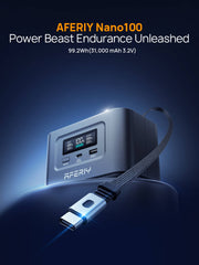 AFERIY Nano100 Portable Power Station | 100W 99.2Wh
