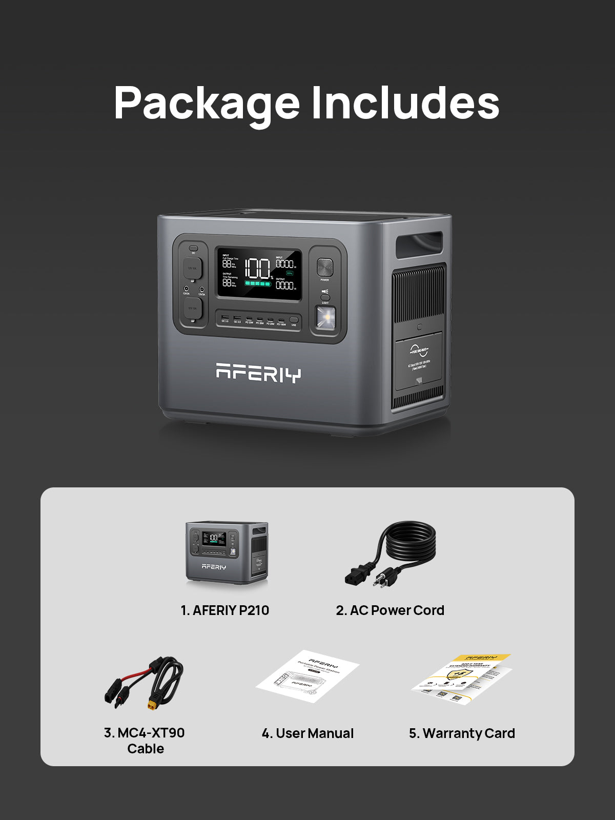 AFERIY Haven2400 P210 Draagbare Power Station 2400W 2048Wh