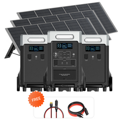AFERIY P310 3600W Solar Generator Kit with 3840Wh Extension Battery